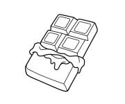 Coloriage Petite tablette de Chocolat