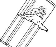 Coloriage Tablette de Chocolat en maternelle
