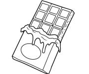 Coloriage Tablette de Chocolat pour enfants