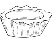 Coloriage Tarte au Chocolat facile