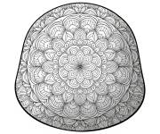 Coloriage Truffe au chocolat zentangle