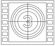 Coloriage Cin&eacute;ma Compte &agrave; rebours