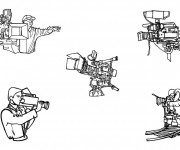 Coloriage Cin&eacute;matographie en ligne