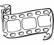 Coloriage Illustration de Cin&eacute;ma