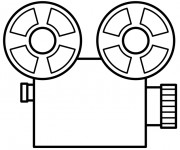 Coloriage Symbole de Cin&eacute;ma