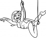 Coloriage Acrobate de Cirque en ligne