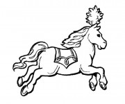 Coloriage Cheval de Cirque &agrave; colorier