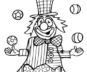 Coloriage Cirque Jongleur