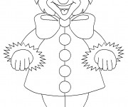 Coloriage Clown de Cirque sur ordinateur