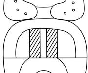 Coloriage et dessins gratuit 19 mois Wayeb de maya Wayeb à imprimer