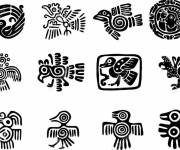 Coloriage Art de la civilisation au Mexique