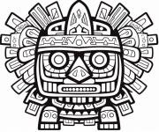 Coloriage Art mystique de maya