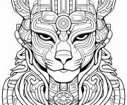 Coloriage Balam des mayas