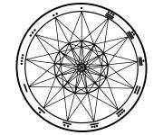 Coloriage Calendrier de Maya antique