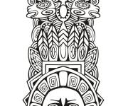 Coloriage Civilisation inca maya