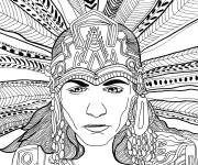 Coloriage Civilisation Maya adulte