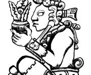 Coloriage Dieu azt&egrave;que