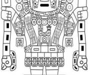 Coloriage Dieu de la civilisation Maya en ligne