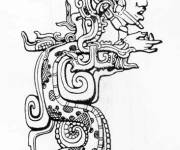 Coloriage Dieu de la Maya pour enfants
