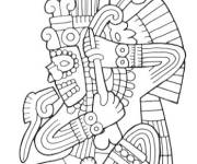 Coloriage et dessins gratuit Dieu Maya à imprimer