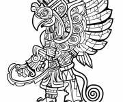 Coloriage Dieu Vucub Caquix