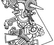 Coloriage Dieux azt&egrave;ques antique