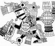 Coloriage Dieux Maya ps