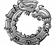 Coloriage Dragon l&eacute;gendaire de Maya