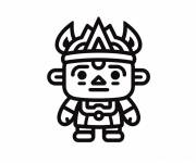 Coloriage Figurine Maya chibi