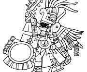 Coloriage Image de la civilisation Maya