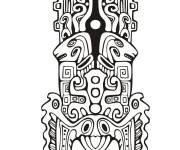 Coloriage Inspiration Maya