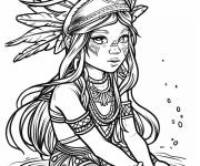 Coloriage Ix Chel chibi