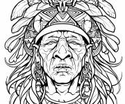 Coloriage Ix Chel comme une veille femme