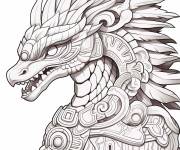 Coloriage Kukulkan pour adulte