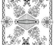 Coloriage Mandala complexe de Maya