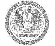 Coloriage Mandala Maya