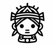Coloriage Maya chibi