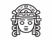 Coloriage Mayas majestueux