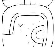 Coloriage et dessins gratuit Mois Kej de Maya à imprimer