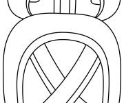 Coloriage et dessins gratuit Mois Sip de Maya à imprimer