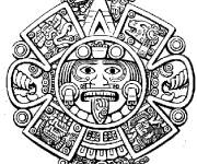 Coloriage Mythologie azt&egrave;que PS