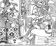 Coloriage Panneau sculpt&eacute; Maya