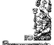 Coloriage Pretre Maya