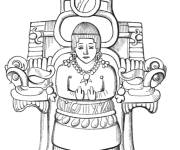 Coloriage Princesse de la Maya