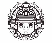 Coloriage Statuette de Maya antique cp