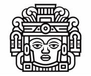 Coloriage Statuette Maya chibi