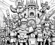 Coloriage Affiche du Jeu Clash Royale