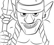 Coloriage et dessins gratuit Ar&egrave;ne Gobelin Clash Royale à imprimer