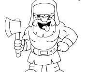 Coloriage Bûcheron du Clash Royale