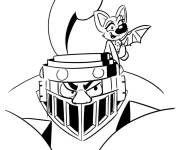 Coloriage Chevalier et chauve-souris Clash Royale